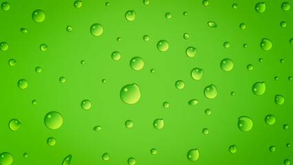 Water droplets on wavy green abstract background blur graphics for background or other design illustration and artwork.