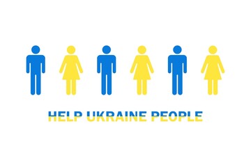 War in Ukraine. Russia attacked Ukraine. Stop war. vector