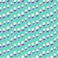 Spring summer botanical seamless pattern