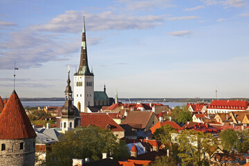 Panoramic view of Tallinn. Estonia