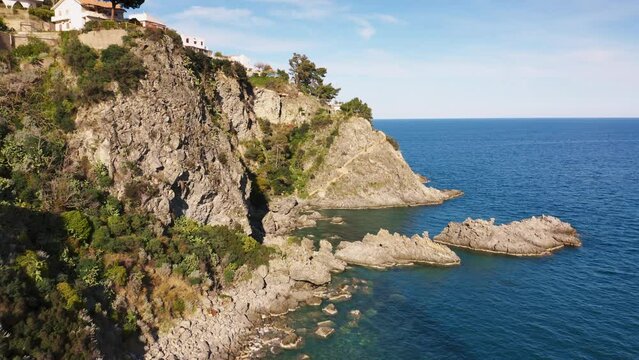 Pietragrande Cliff near Montauro city, Calabria South Italy