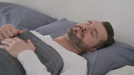 Man Going to Bed, Sleeping