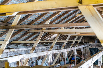 Old Farmhouse reconstruction, roof rebuild