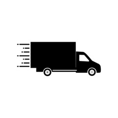 Fast delivery truck icon
