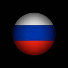 Country Russia. Russia flag. Vector illustration.