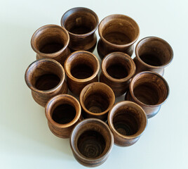      Ceramics, a ceramic product made with your own hands, made on a potter's wheel, a jug, a mug,...
