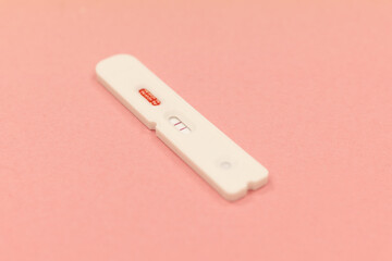Positive Result for coronavirus COVID-19 with test kit for viral disease. novel Lab card rapid...