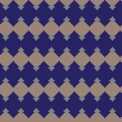 Argyle Fair Isle Seamless Pattern Design