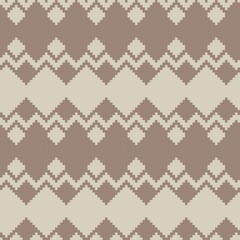 Argyle Fair Isle Seamless Pattern Design