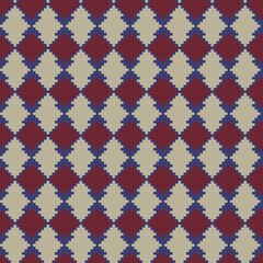 Argyle Fair Isle Seamless Pattern Design