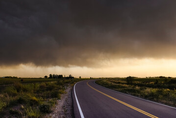 Threatening storm clouds, Pampas, Patagonia, Argentina