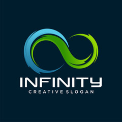 Creative Infinity Logo Design Vector Template