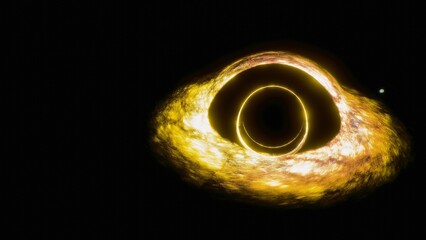 Black hole in the Yellow nebula, gravitational field