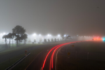 traffic in the fog