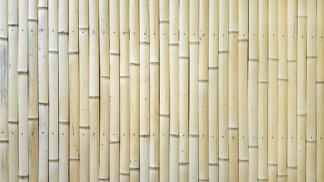 Bamboo ceiling wall