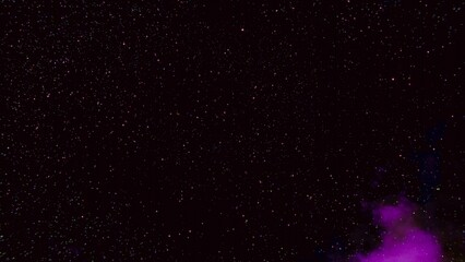 Obraz premium Abstract photo of a colorful purple and blue space nebula