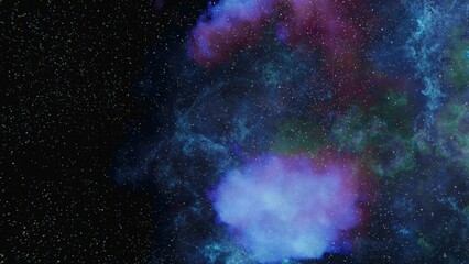 Fototapeta na wymiar Blue, green and purple nebula.Galaxy.space nebula.blue space nebula