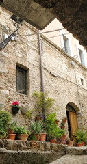 Fototapeta na wymiar Borgo medievale di Casperia, Terni, Italia