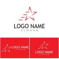 Obraz premium Star icon Template vector illustration design