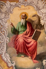 St. John the Evangelist the Theologian. Fresco