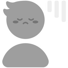 upset flat icon