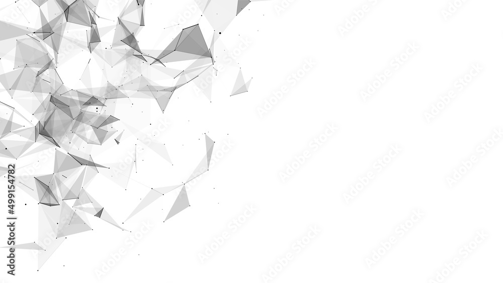 Poster business futuristic backdrop. network connection structure cyberspace with moving particles. abstrac