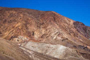 Hill in the desert with pattern and texture