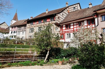 Fototapeta premium Regensberg, Schweiz, Altstadt