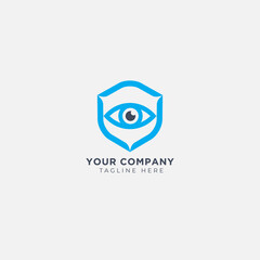 Obraz premium spy eyes simple logo emblem eyeball illustration