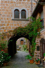 Fototapeta na wymiar Borgo medievale di Barbarano Romano, Tuscia Viterbese, Italia