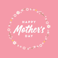 Mother's Day Background, Happy Mother's Day Background, Mother's Day Poster, Mother's Day Graphic, Mom's Day, Parent's Day, Vector Illustration Background