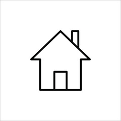 Obraz premium House icon vector. Home icon vector illustration on white background
