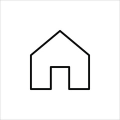 House icon vector. Home icon vector illustration on white background