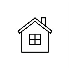 House icon vector. Home icon vector illustration on white background