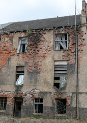 Grand Veckarku Castle, from which the remains of the castle with a grand tower have survived, the ruins of the building have collapsed, Valka district, Karki, Latvia