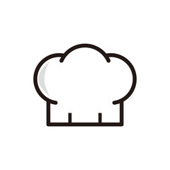 chef hat line icon vector 