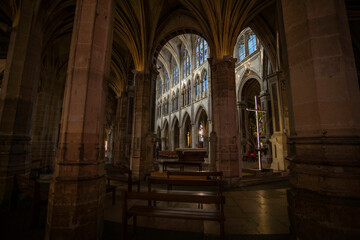 Obraz premium interior of Saint Severin Church in France
