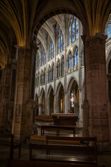Fototapeta premium Interior of Saint Severin Church in France