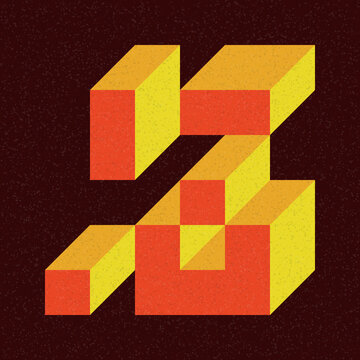 Implementation of Edward Zajec&rsquo;s &ldquo;Il Cubo&rdquo; from 1971. Essentially a Truchet tile set of 8 tiles and rules for placement art illustration