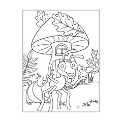 Ant Coloring Pages for Kids