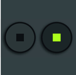 mobile and WEB media game ui panel vector