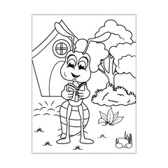 Ant Coloring Pages for Kids