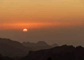 mountains on the summit of gran canaria