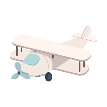 Making miniature airplane semi flat color vector object. Full sized item on white. Handicraft product. Building instruction. Simple cartoon style illustration for web graphic design and animation