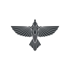 flying bird Logo - Eagle logo vector illustration