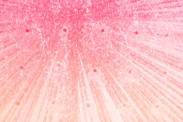 Pink abstraction, water, breezes, fountain