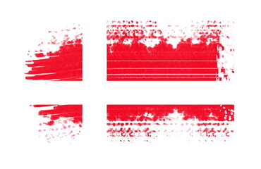 Artistic drawing painting of the flag