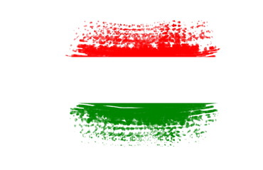 Artistic drawing painting of the flag