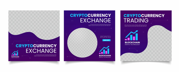 Cryptocurrency Trading social media post template