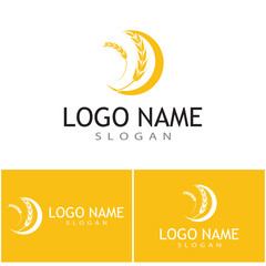 Agriculture wheat vector icon design